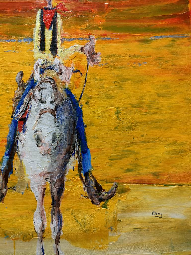 Original Figurative Cartoon Painting by Oscar Alvarez