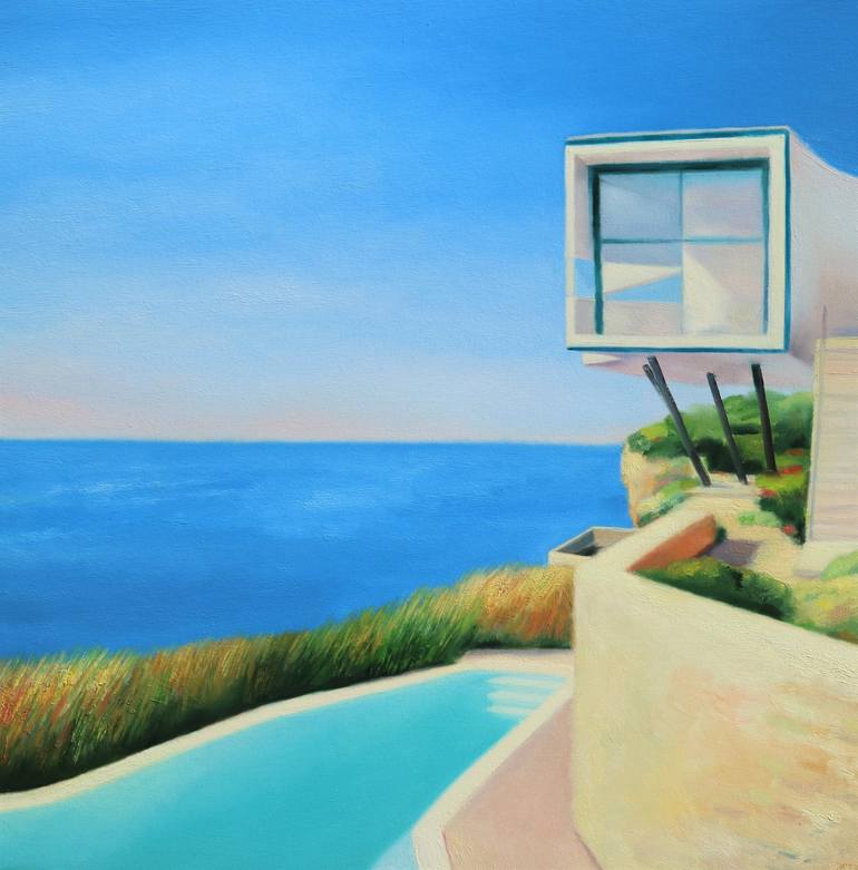 Print of Realism Architecture Paintings by Ieva Baklane