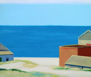 Print of Modernism Beach Paintings by Ieva Baklane