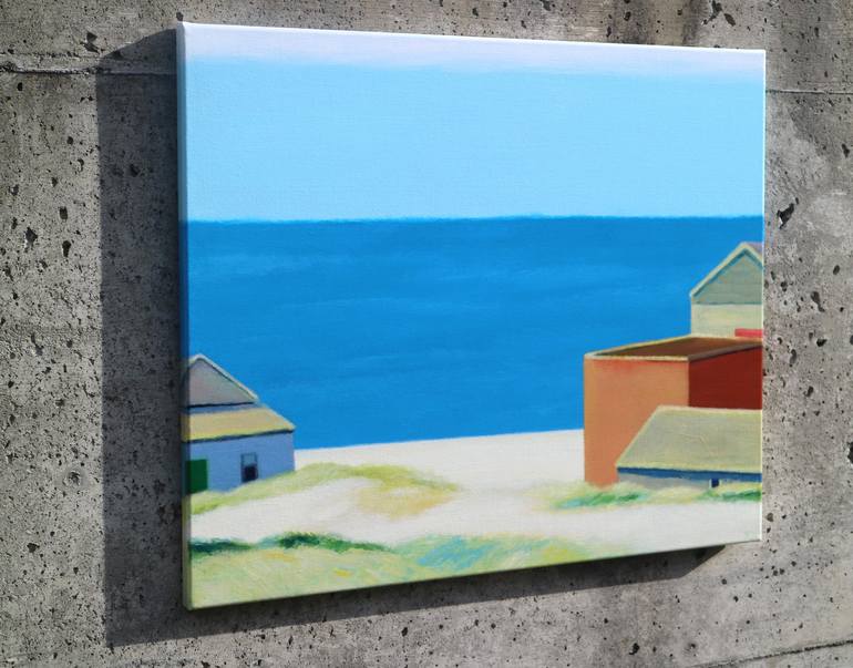 Original Beach Painting by Ieva Baklane