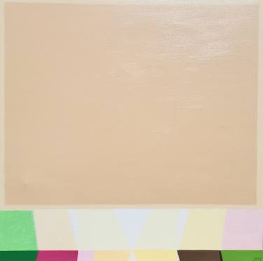 Original Geometric Abstract Painting by Ieva Baklane