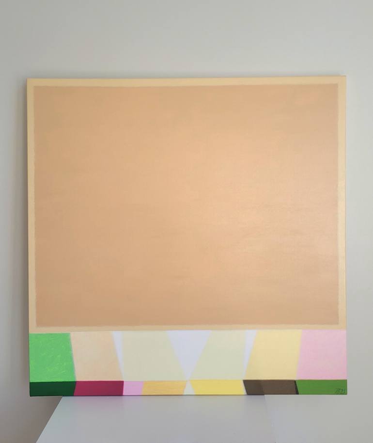 Original Geometric Abstract Painting by Ieva Baklane