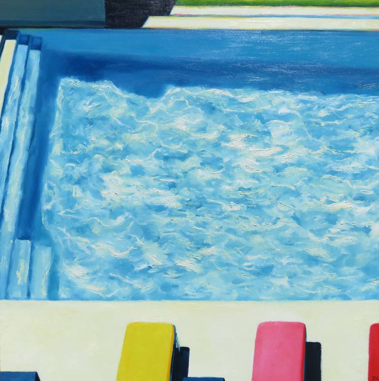 "Morning by the pool" SOLD