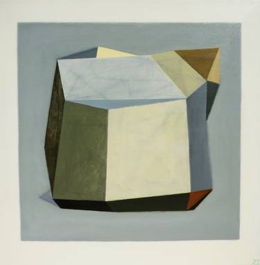 Original Cubism Geometric Paintings by Ieva Baklane