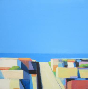 Print of Abstract Beach Paintings by Ieva Baklane