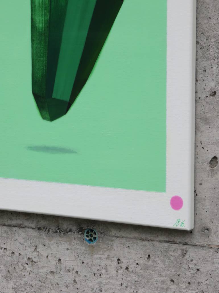 Original Cubism Abstract Painting by Ieva Baklane