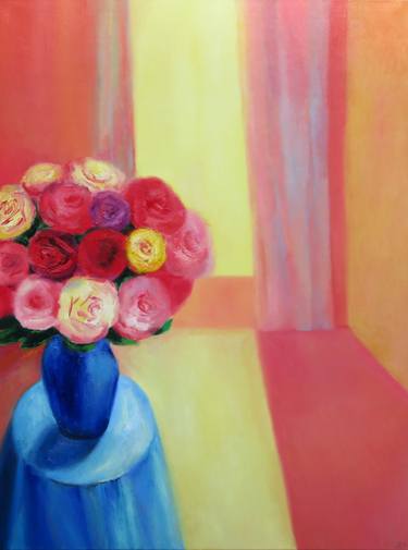 Original Impressionism Floral Paintings by Ieva Baklane