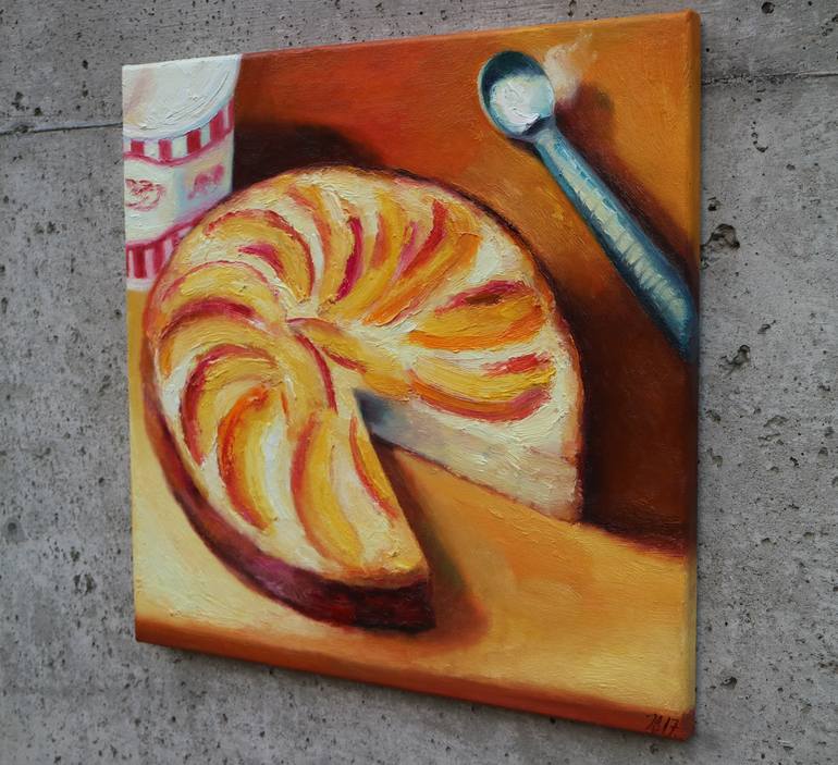 Original Impressionism Food Painting by Ieva Baklane