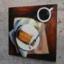 "Coffee and cake" 18" X 18" oil/canvas 2017.SOLD
Private collection United States.
This painting was inspired by splendid feeling of enjoying delicious coffee and cake.
