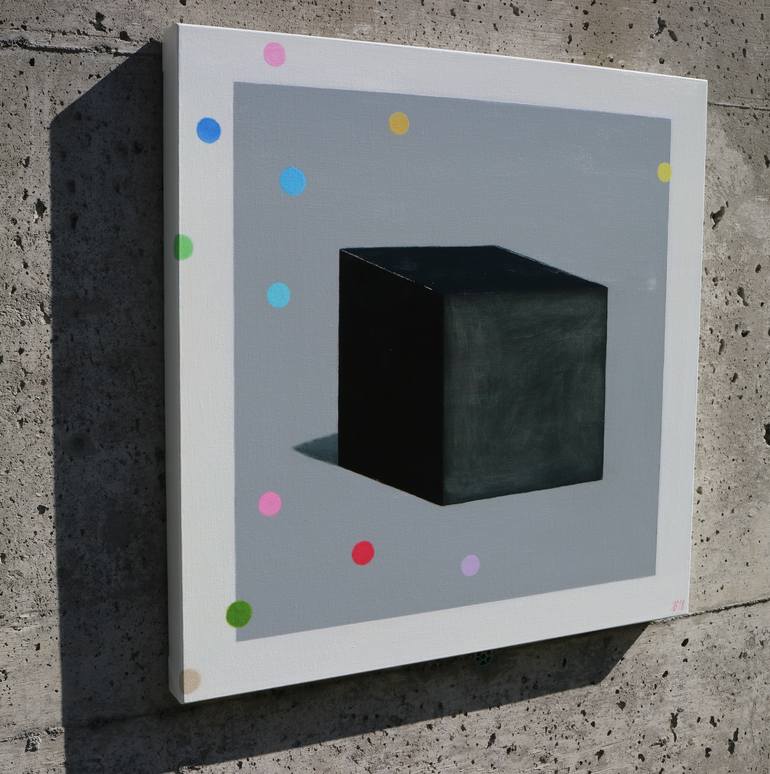 Original Minimalism Geometric Painting by Ieva Baklane