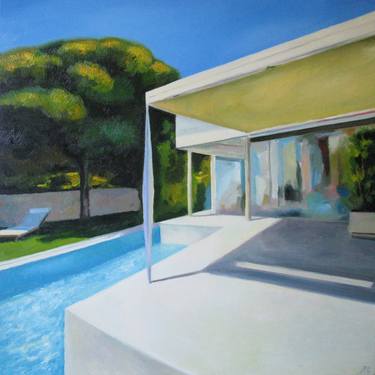 Original Realism Architecture Paintings by Ieva Baklane