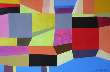 Print of Abstract Places Paintings by Ieva Baklane
