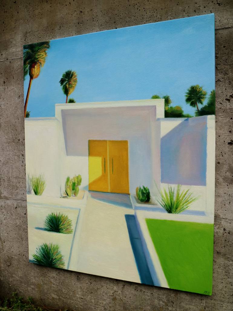 Original Impressionism Architecture Painting by Ieva Baklane