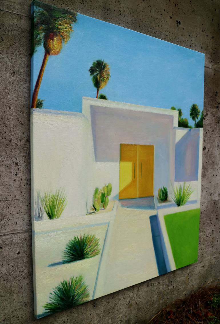 Original Impressionism Architecture Painting by Ieva Baklane