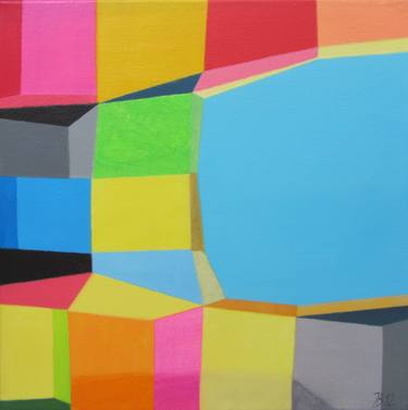 Print of Abstract Geometric Paintings by Ieva Baklane