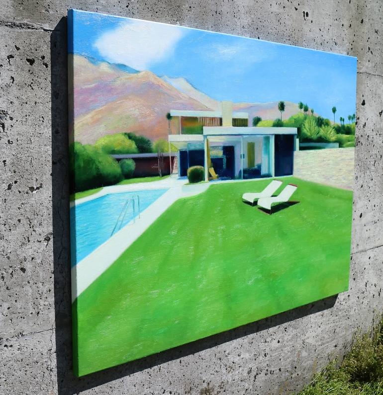 Original Realism Architecture Painting by Ieva Baklane