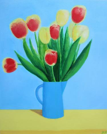 Original Realism Floral Paintings by Ieva Baklane