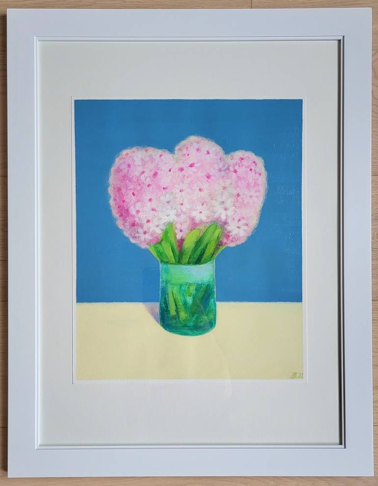Original Realism Floral Painting by Ieva Baklane