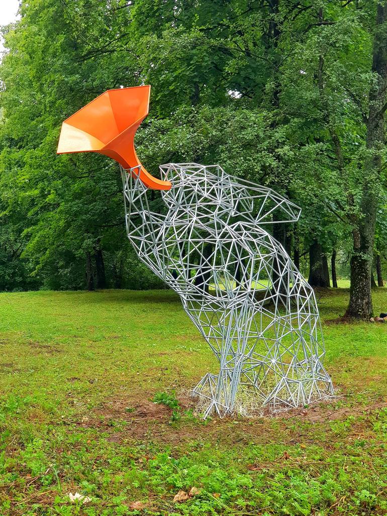 Original Abstract Animal Sculpture by Andrius Petkus