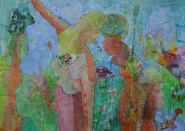 Print of Figurative Love Paintings by Richard Heley