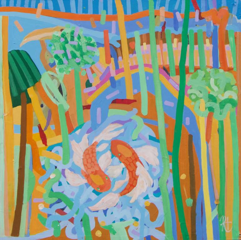 Print of Abstract Garden Paintings by Richard Heley