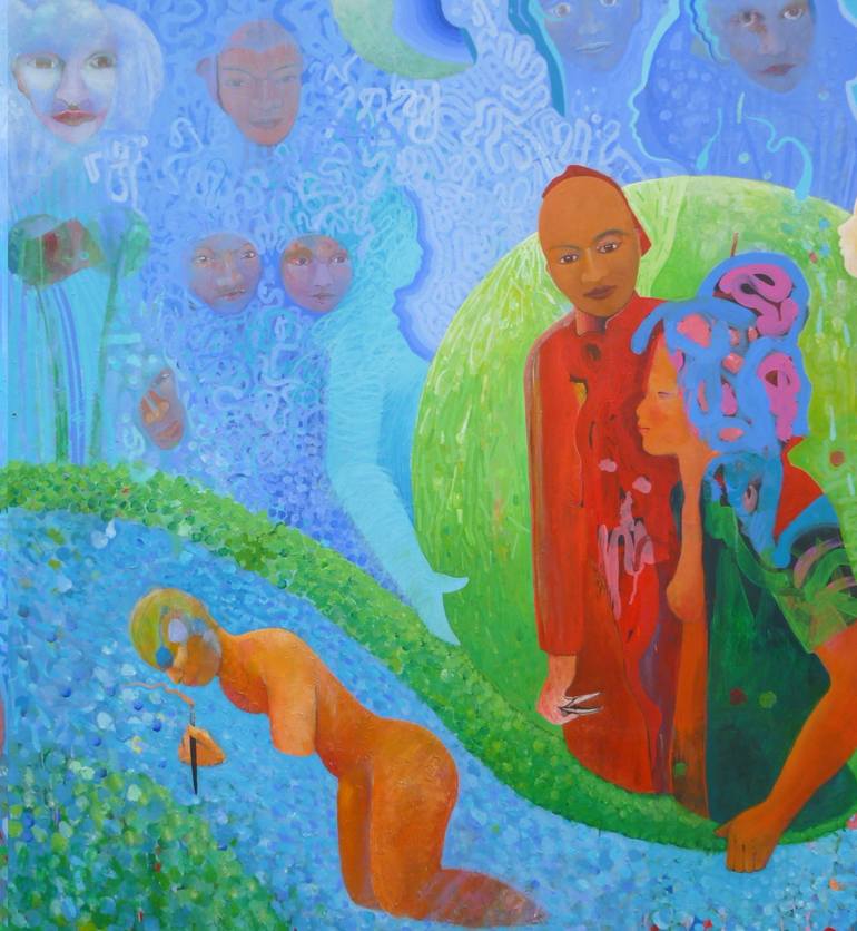 Original Expressionism Fantasy Painting by Richard Heley