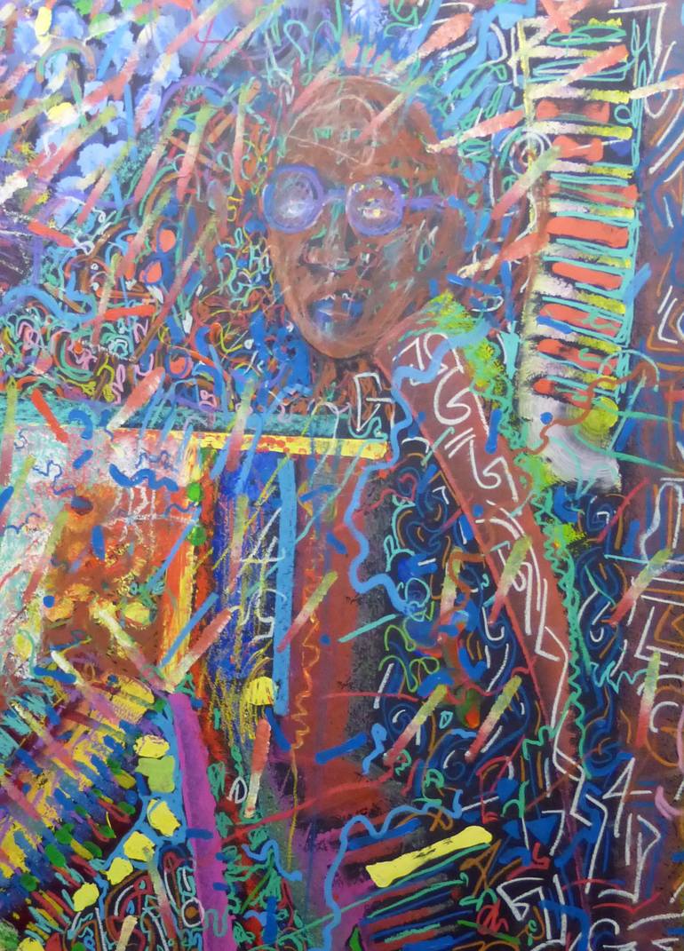 Original Abstract Expressionism Abstract Painting by Richard Heley