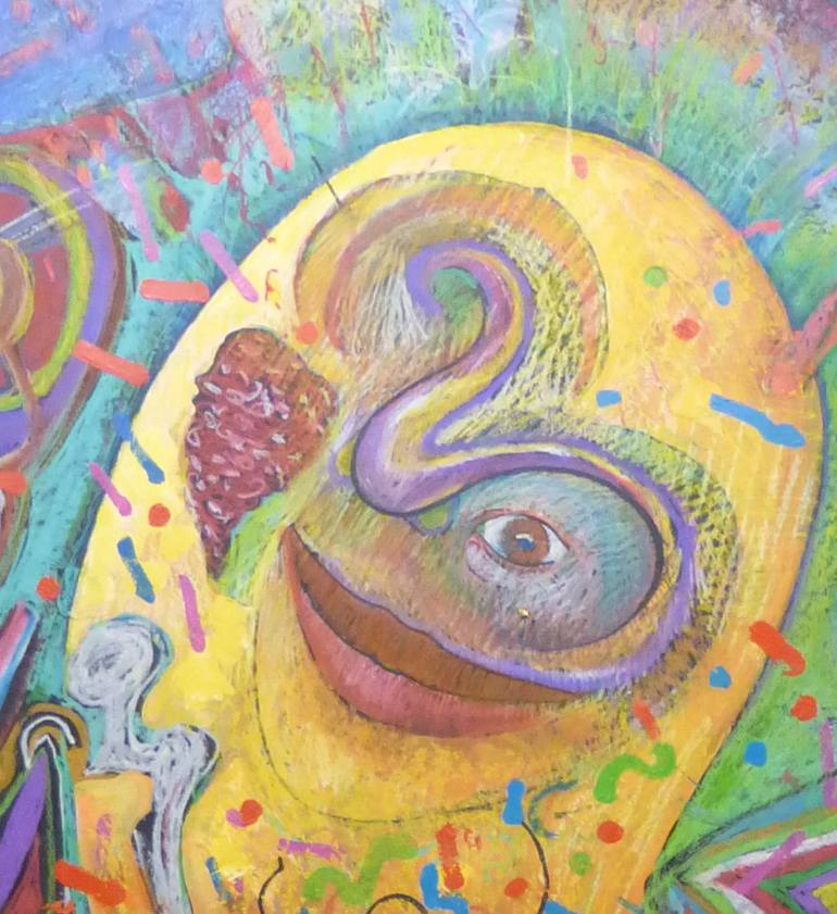 Original Abstract Expressionism Abstract Painting by Richard Heley