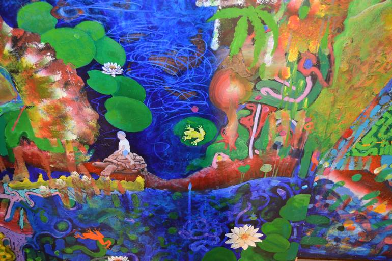 Original Folk Landscape Painting by Richard Heley
