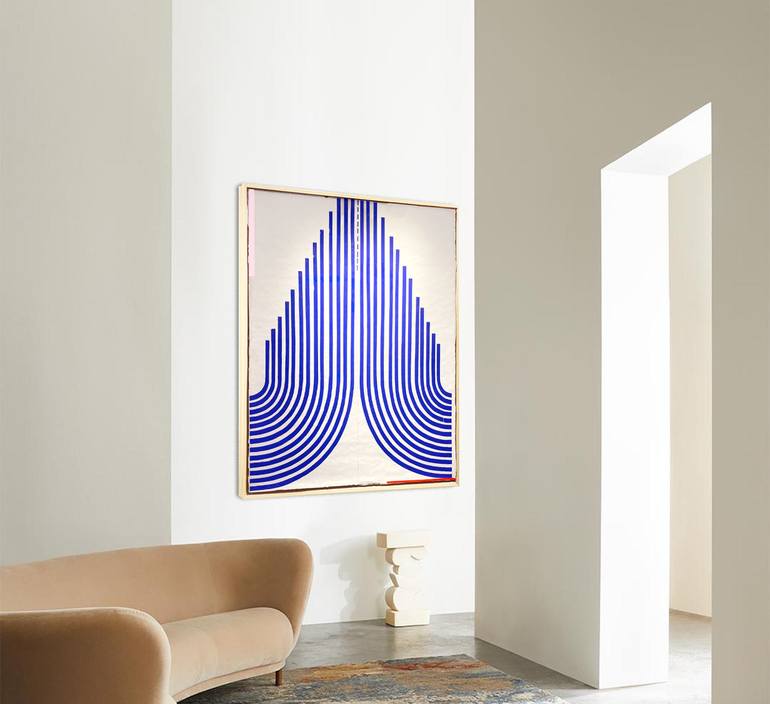 Original Art Deco Abstract Mixed Media by Alicia Lachance