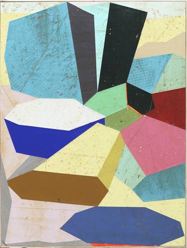 Original Art Deco Abstract Collage by Alicia LaChance