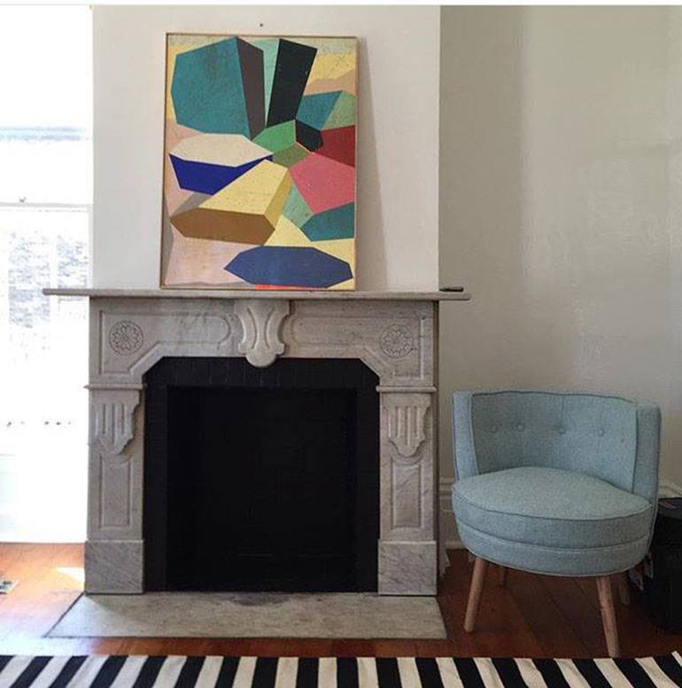 Original Art Deco Abstract Collage by Alicia Lachance