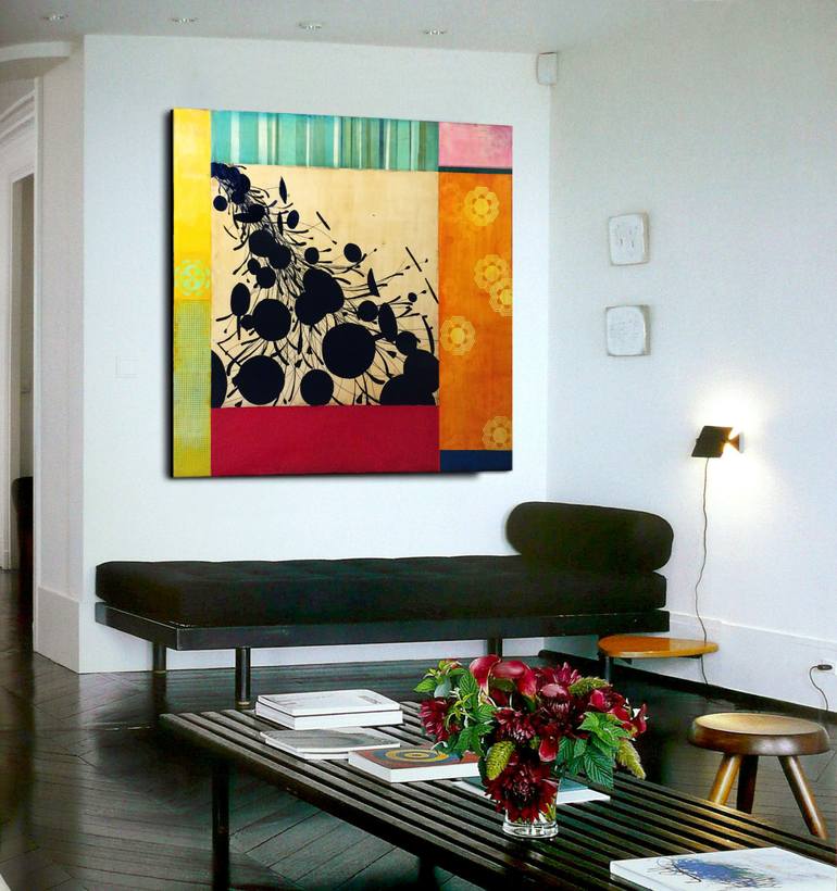 Original Abstract Botanic Painting by Alicia LaChance