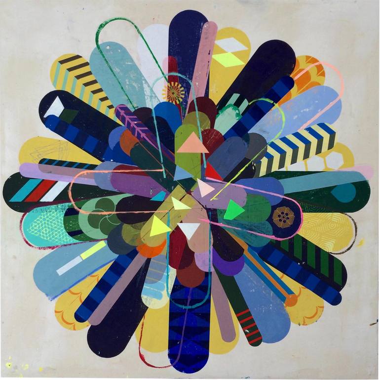 Original Geometric Painting by Alicia LaChance