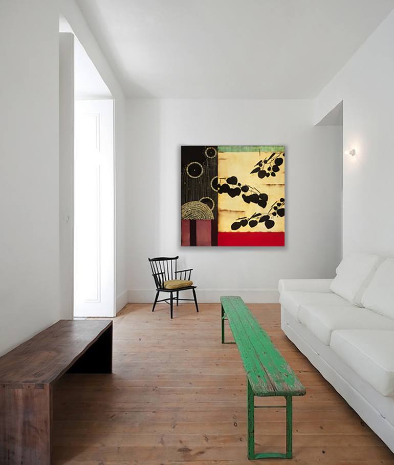Original Abstract Botanic Painting by Alicia Lachance