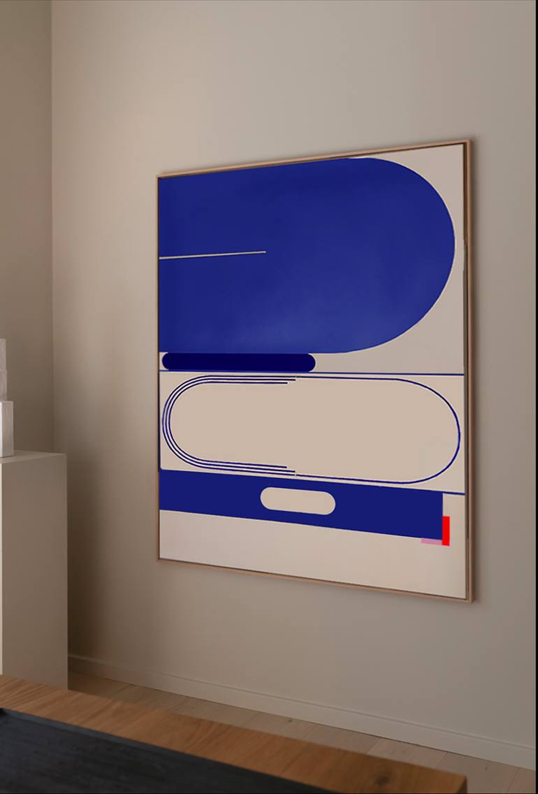 Original Art Deco Abstract Painting by Alicia Lachance