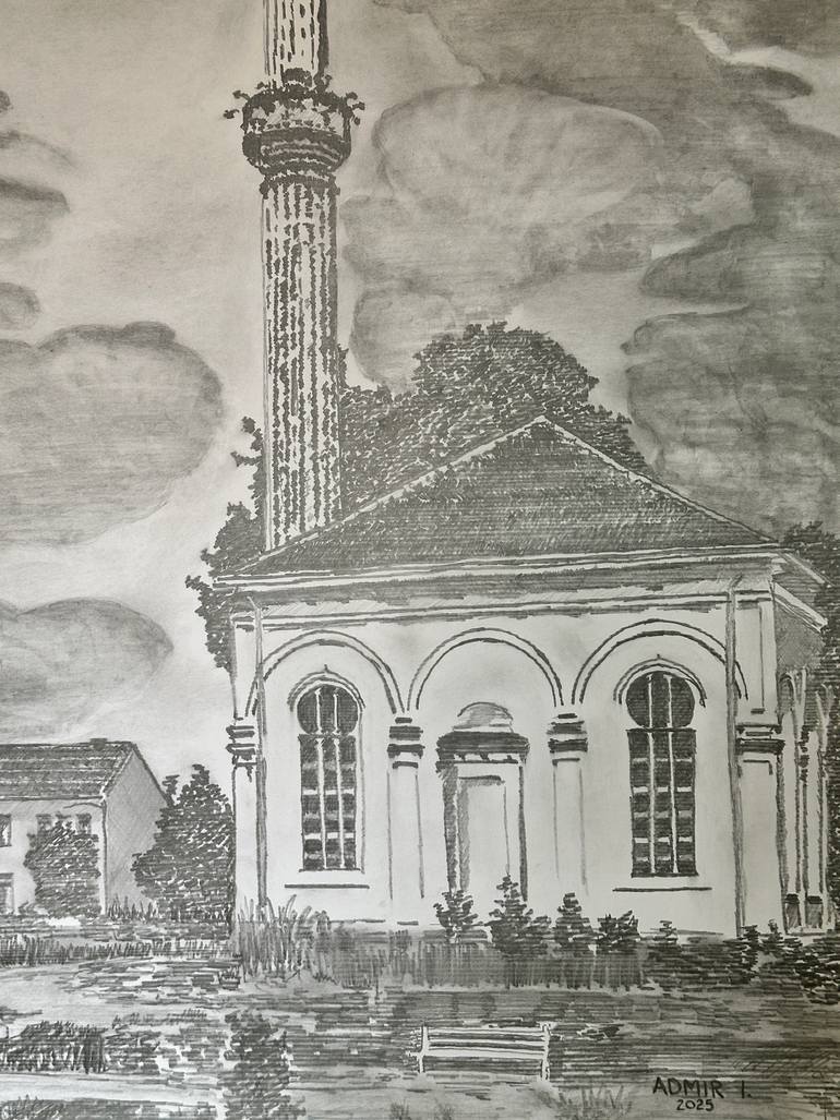 Original Black & White Cities Drawing by Admir Imamovic