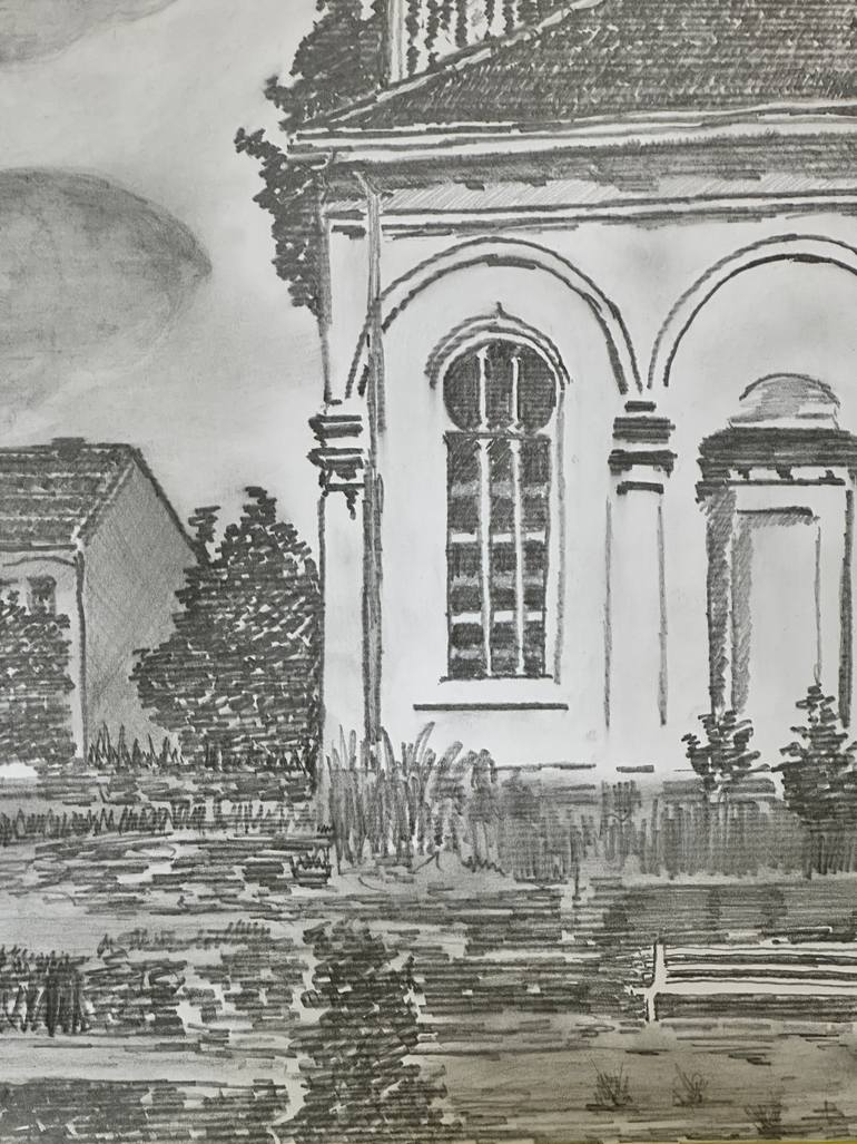 Original Black & White Cities Drawing by Admir Imamovic