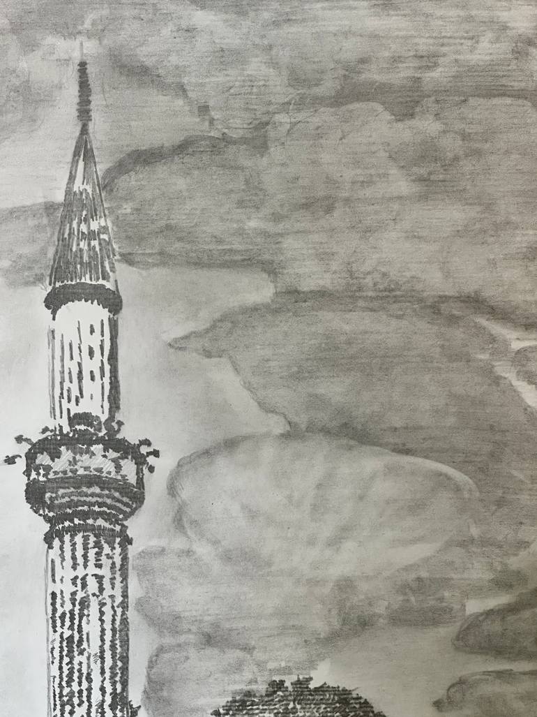 Original Black & White Cities Drawing by Admir Imamovic