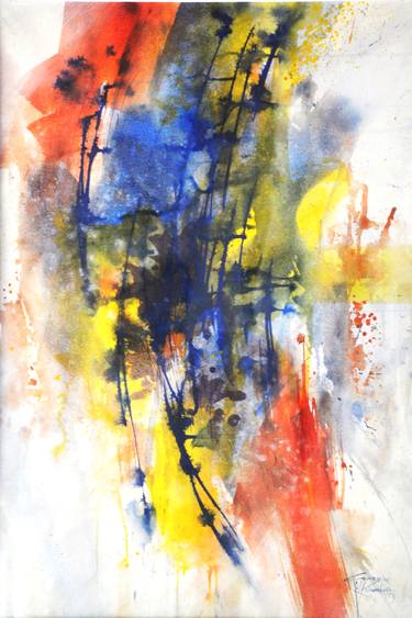 Print of Abstract Airplane Paintings by Gunasiri Kolambage