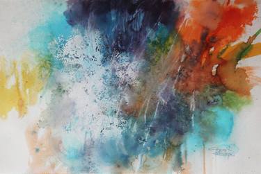 Original Abstract Paintings by Gunasiri Kolambage