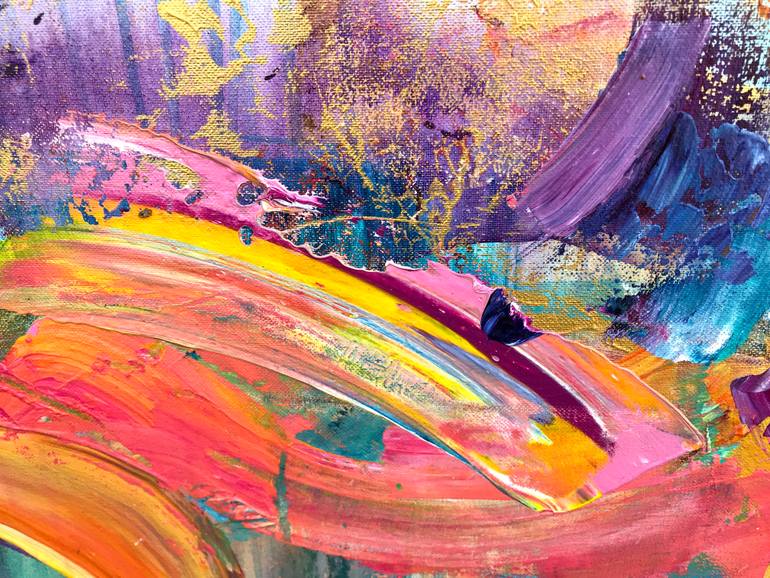 Original Abstract Expressionism Landscape Painting by Jenia Maslova
