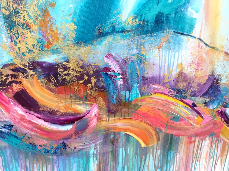 Original Abstract Expressionism Landscape Painting by Jenia Maslova