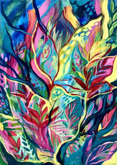 Print of Abstract Expressionism Garden Paintings by Jenia Maslova