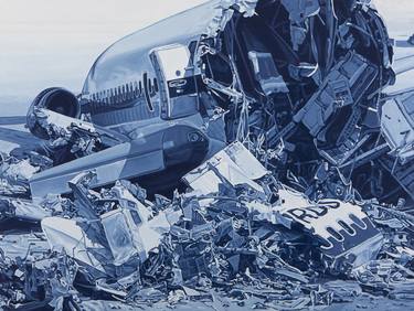 Print of Photorealism Aeroplane Paintings by Anne Vincent Dijkstra