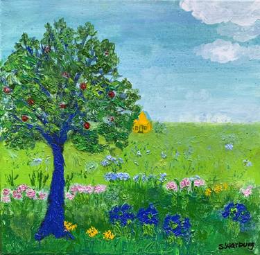 Original Impressionism Botanic Paintings by Stephanie Warburg