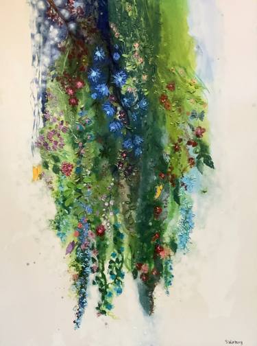 Original Impressionism Botanic Paintings by Stephanie Warburg