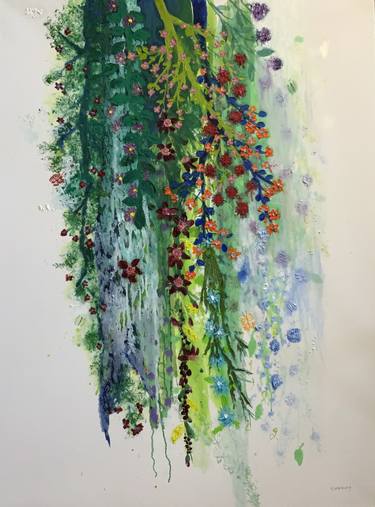 Original Impressionism Botanic Paintings by Stephanie Warburg