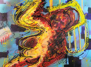 Original Abstract Expressionism Abstract Paintings by Mark Jordan