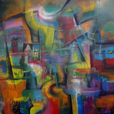Original Abstract Painting by Constantin Galceava